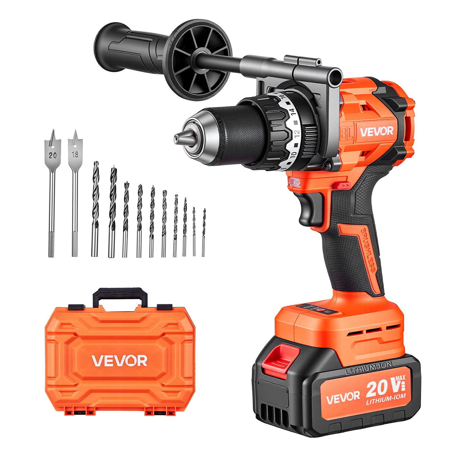 VEVOR Hammer Drill 20V