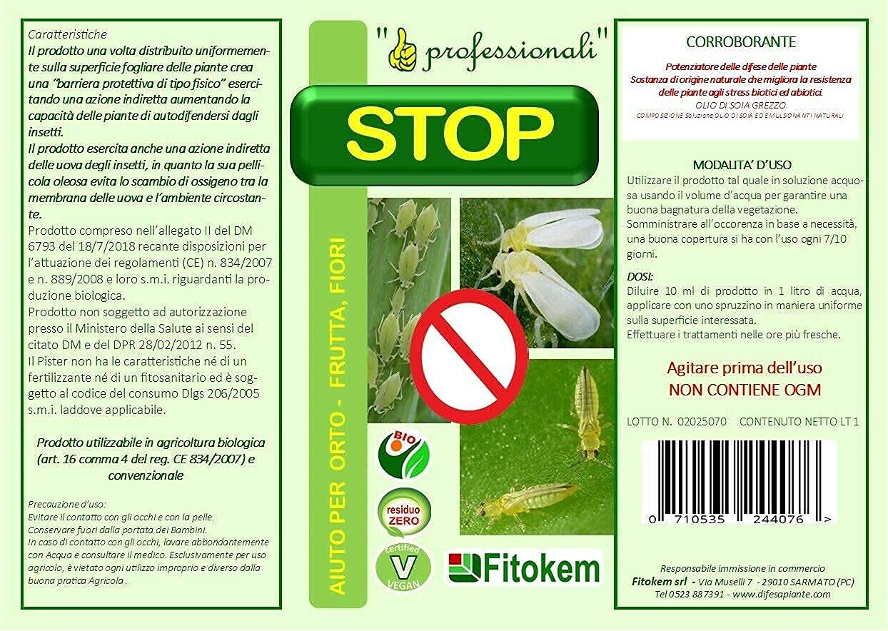 Stop corroborante 1lt + Olio di Neem BIOLOGICO 1lt + Sapone Molle 1lt - TRIS
