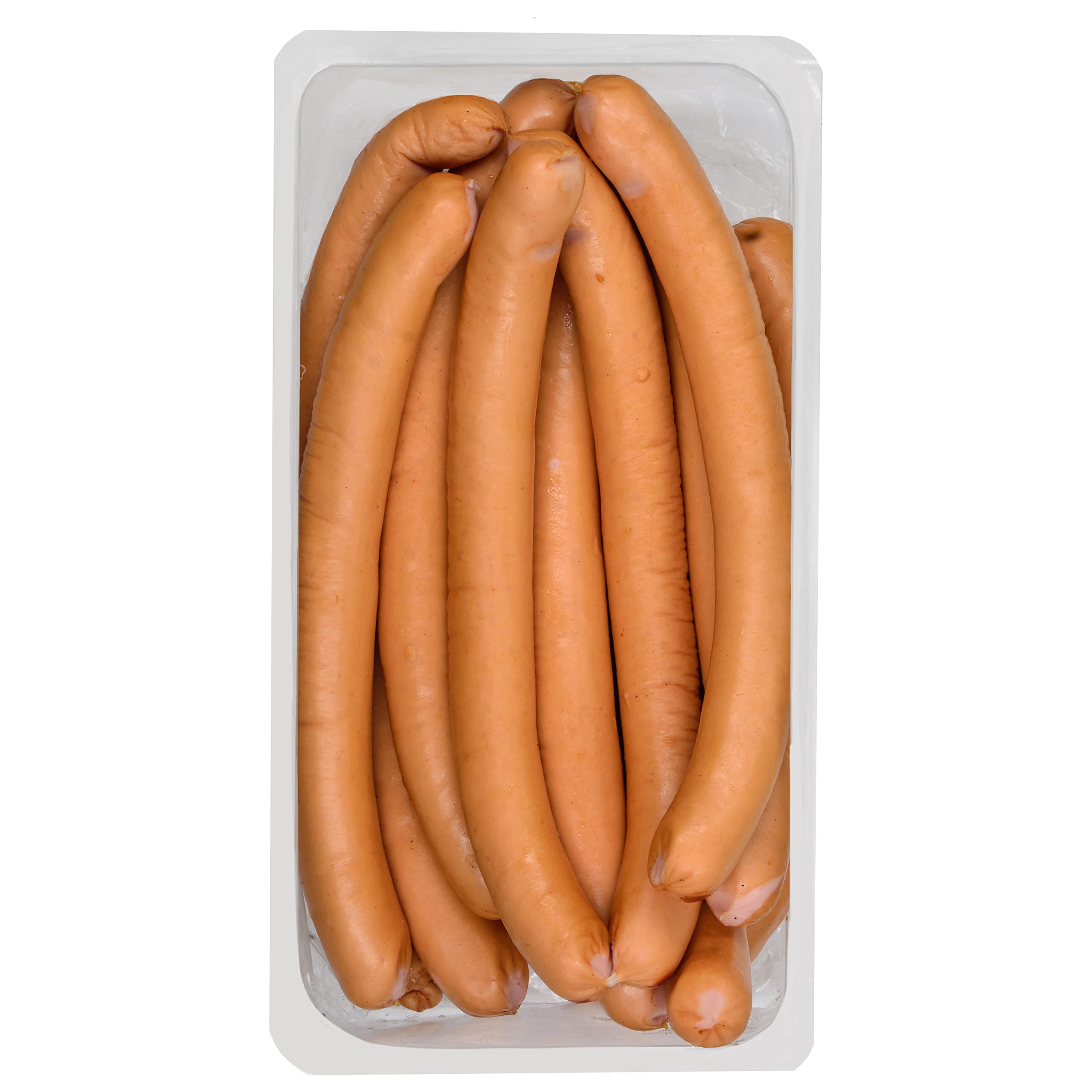 Food-United WIENER WÜRSTCHEN ca. 900g Wienerli-Wienerle Bock-Knacker-Wurst bekannt auch als Frankfurter Würstchen Würstel ideale Hand-Snack-Wurst passend zu Eintöpfe Suppen oder als Currywurst (900g)