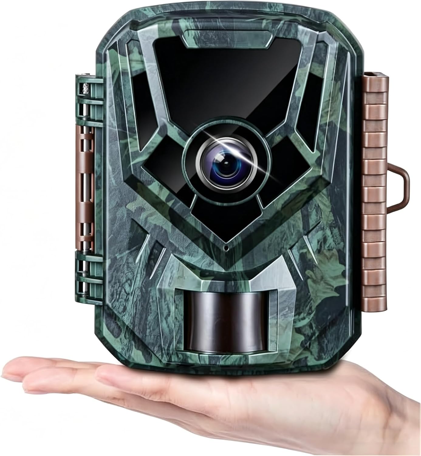 KJK Trail Camera 36MP 2.7K, Mini Game Camera with Night Vision 0.1s Trigger Time Motion Activated 130°Wide-Angle, Waterproof Trail Cam with 2.0” HD TFT Screen.