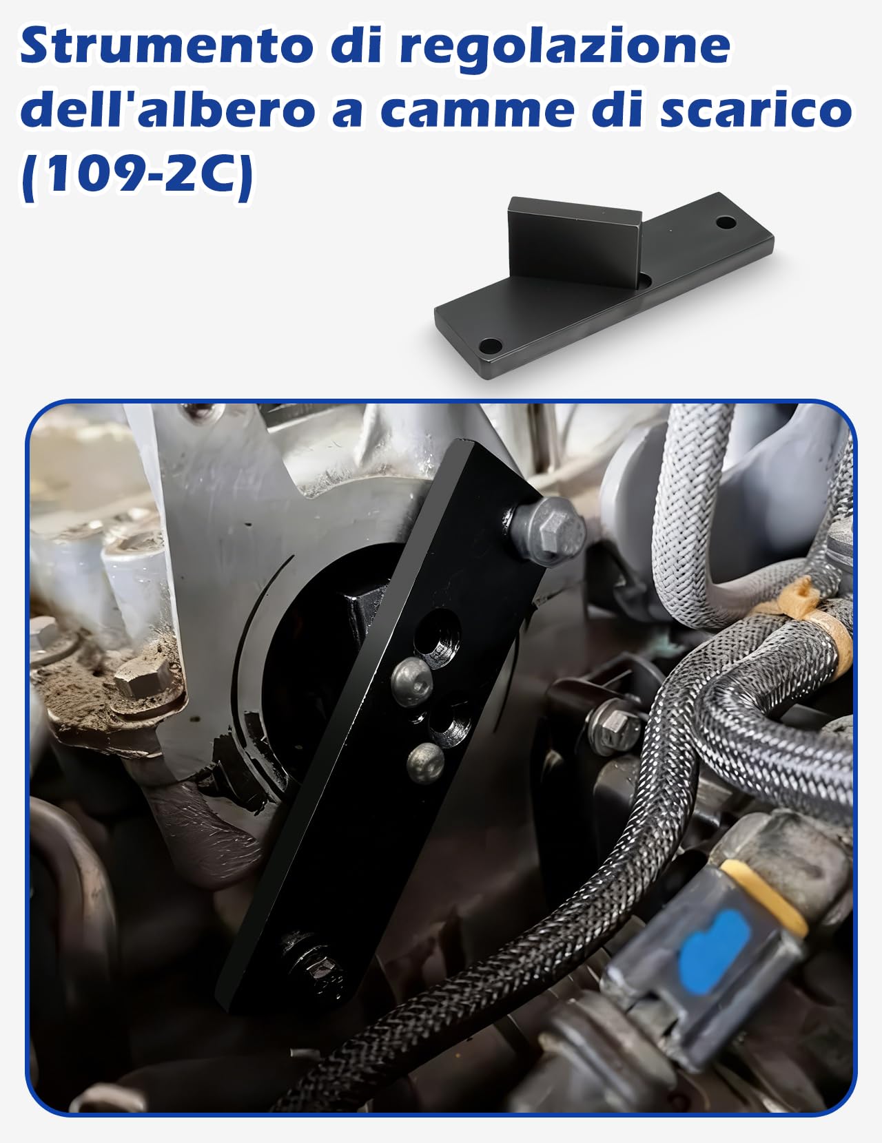 Kit di Utensili per la distribuzione Motore 7 Pezzi per Citroen Peugeot Opel 1.2 PureTech, Strumenti Completi di Blocco Albero a camme e volano Incluse Tutte e 5 Le Parti Funzionali