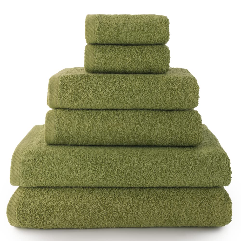Top Towel - Plus - Large Bath Towels - Bathroom Towels - 2 Face or Bidet Towels + 2 Hand or Sink Towels + 2 Bath Towels - 100% Cotton - Sheet