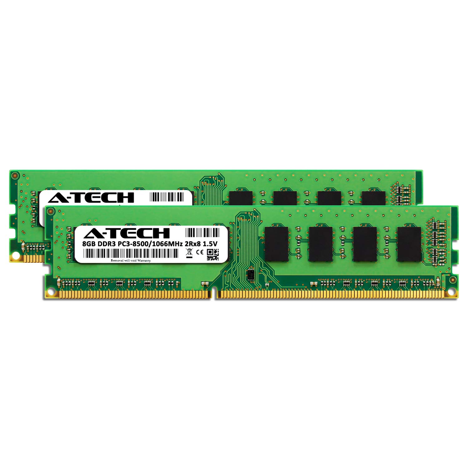 A-Tech 16GB DDR3 1066MHz Desktop Memory Kit (2 x 8GB) PC3-8500 Non