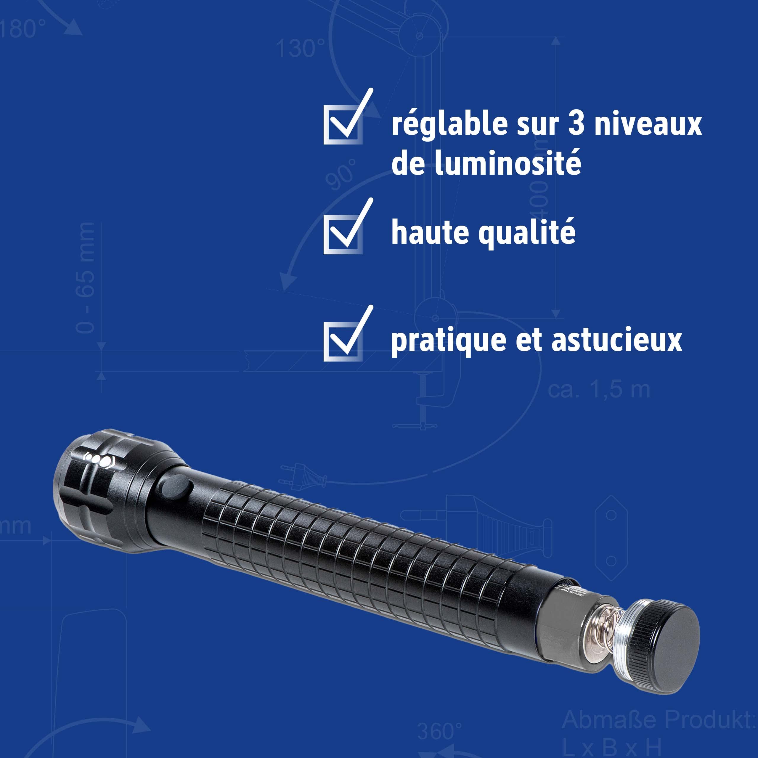 MAUL Lampe De Poche LED MAULkronos XL, Lampe De Poche