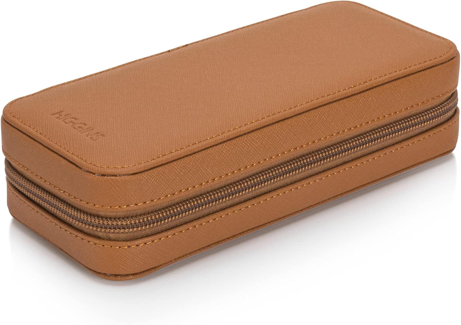 Modern Leather Watch Case for men - Watch Travel Case - Storage Organizer & Display - Watch accessory - Brown