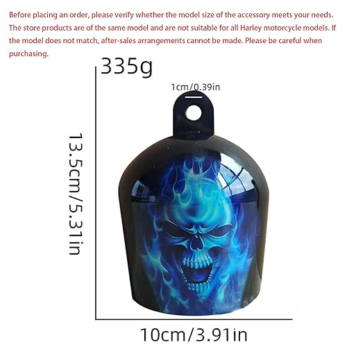 Miniatura 2 de Decoración de cubierta de cuerno de cencerro de motocicleta, cubierta de cuerno de cencerro de motocicleta, decoración de parca, decoración de