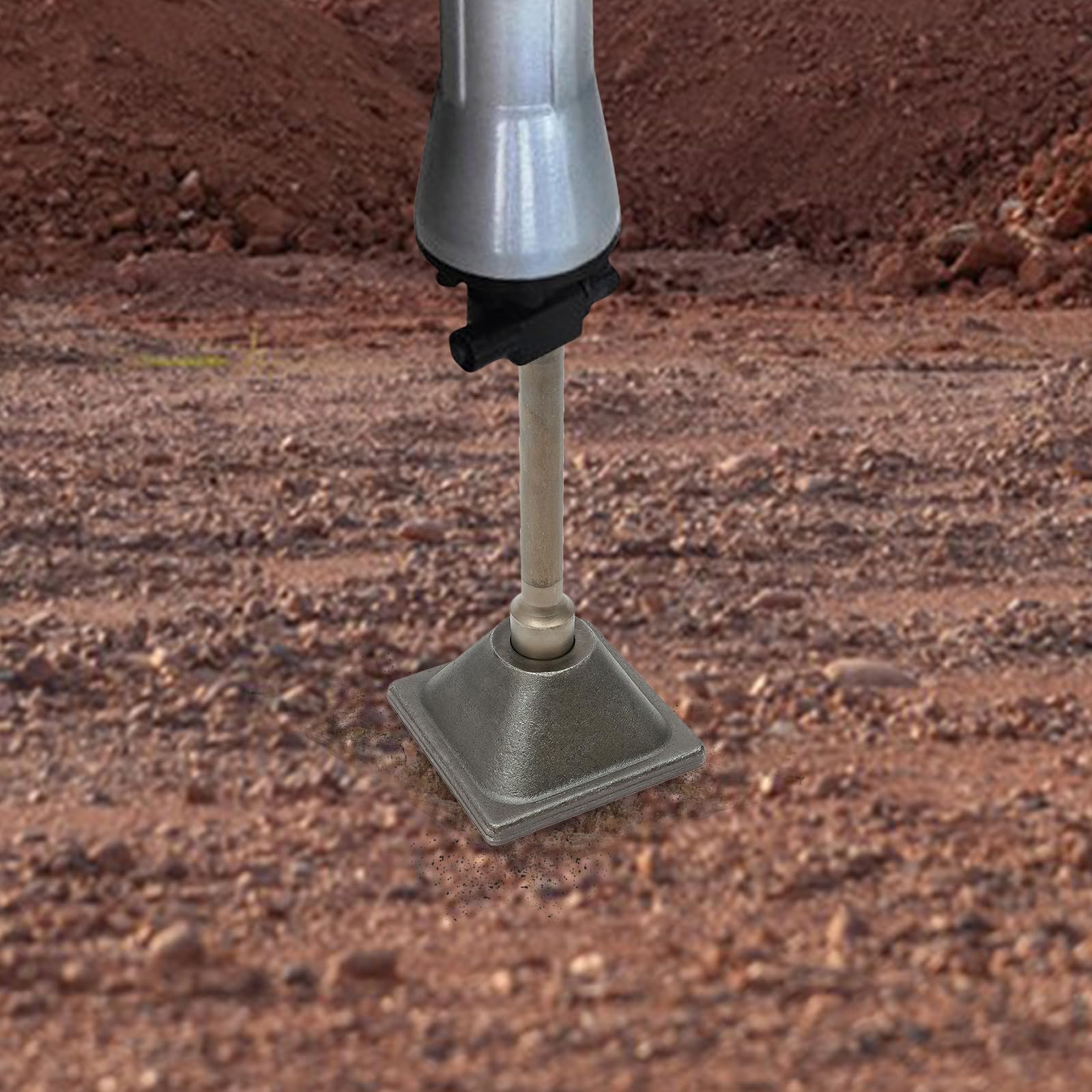Jack Hammer zagęszczarka antywstrząsowa Hex Spline, płyta ubijająca, wałek tampingowy, płyta do ubijania betonu, płyta do ubijania do dużych obciążeń, trzpień sześciokątny 1-1/8" do