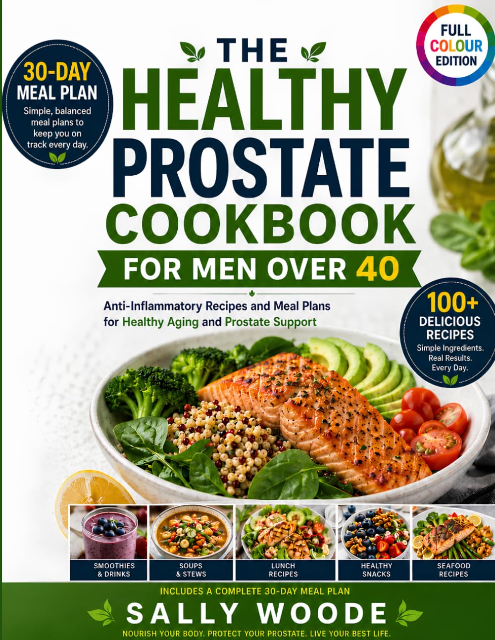HEALTHY PROSTATE COOKBOOK FOR MEN OVER 40: Anti-Inflammatory Recipes and Meal Plans for Healthy Aging and Prostate Support