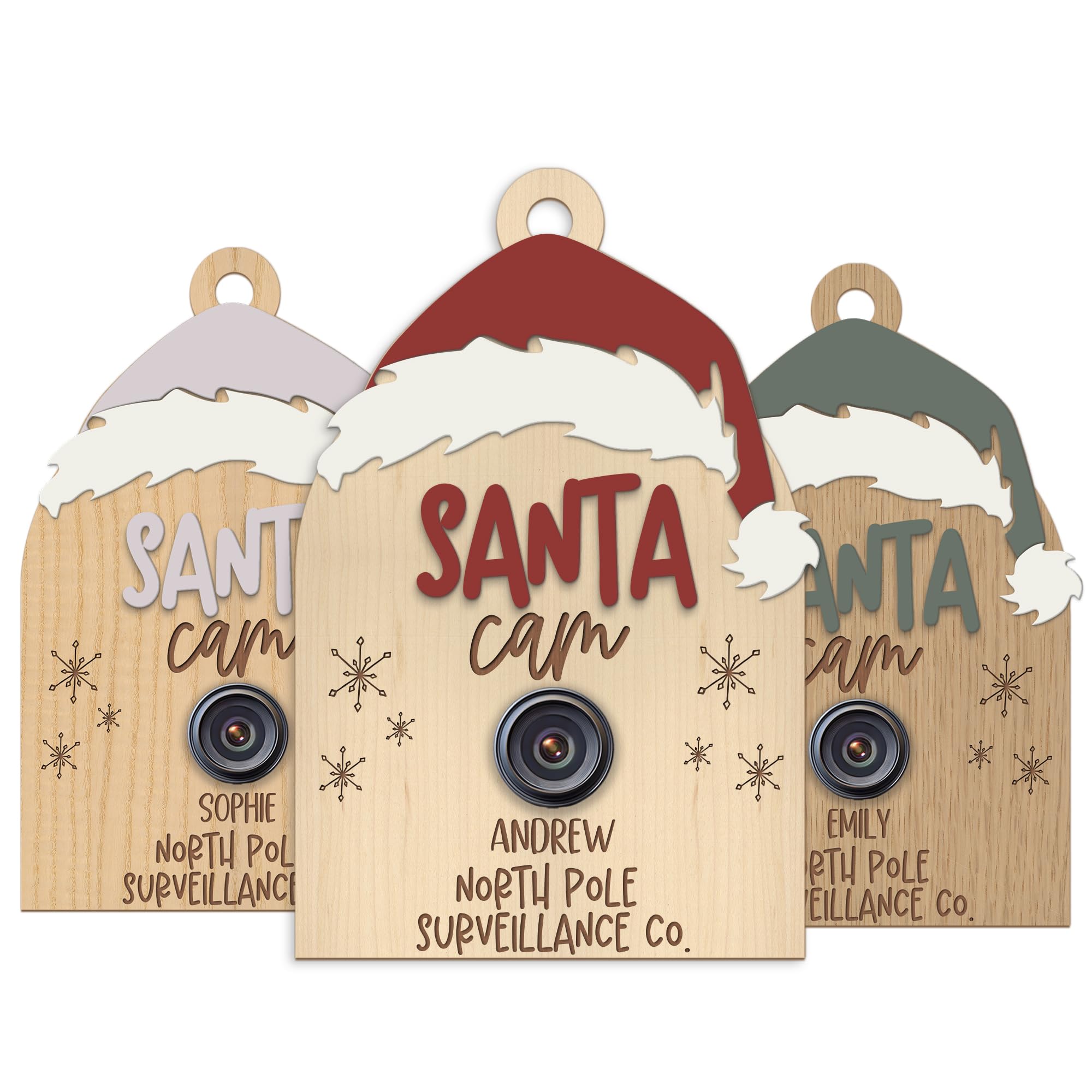 Print Maniacs Personalised Santa Camera For Children, Christmas Elf Surveillance, Santa Cam Hanger