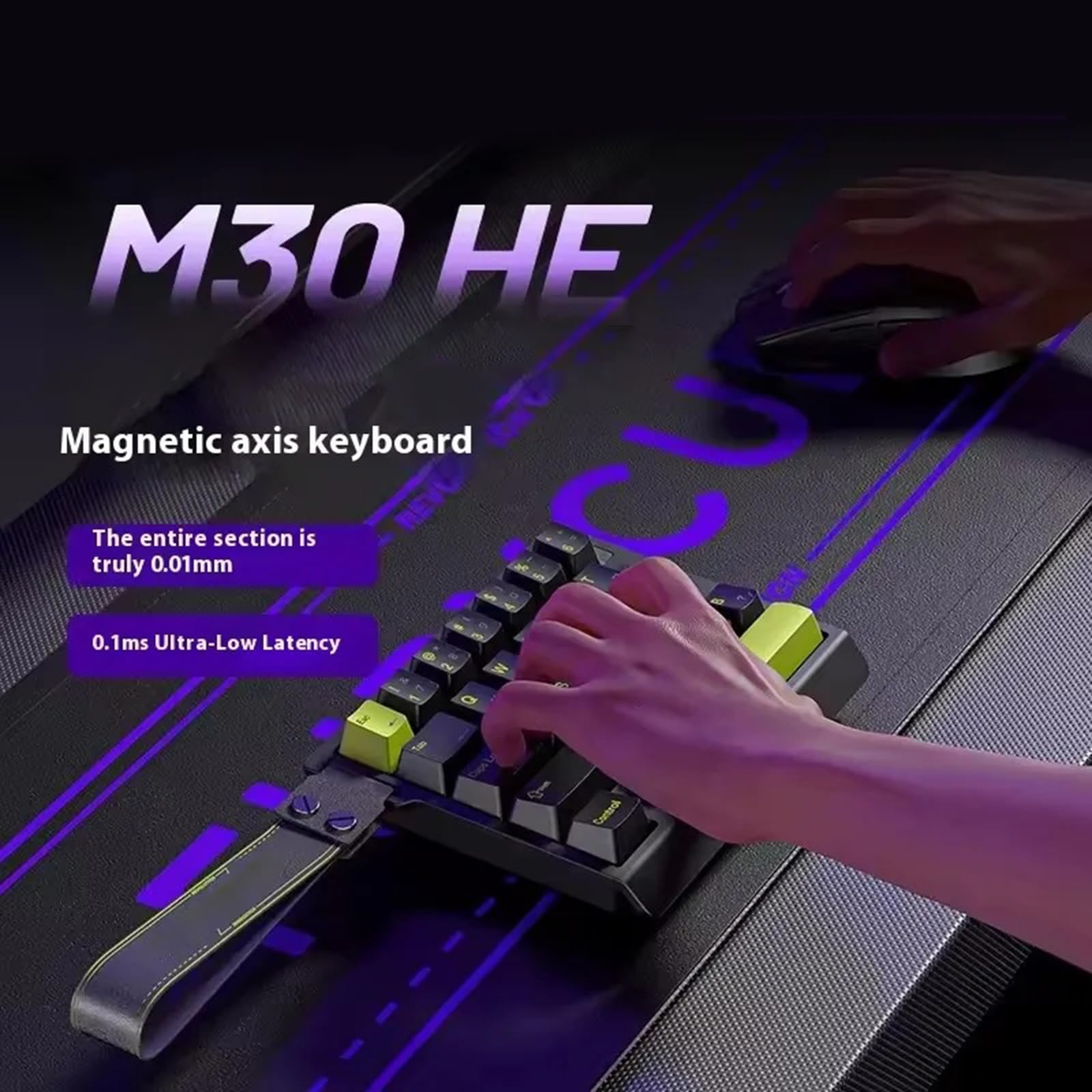 Tastiera da gioco meccanica 8K con tastiere retroilluminate RGB e anti-ghosting tasso risposta