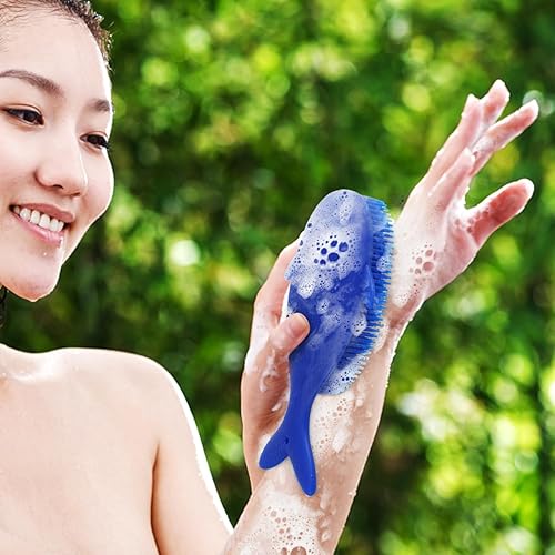 Miniatura 4 de VICASKY Cepillo sensorial prémium para niños o autismo, limpiador corporal de silicona suave, 2 en 1, cepillos sensoriales de terapia ocupacional,