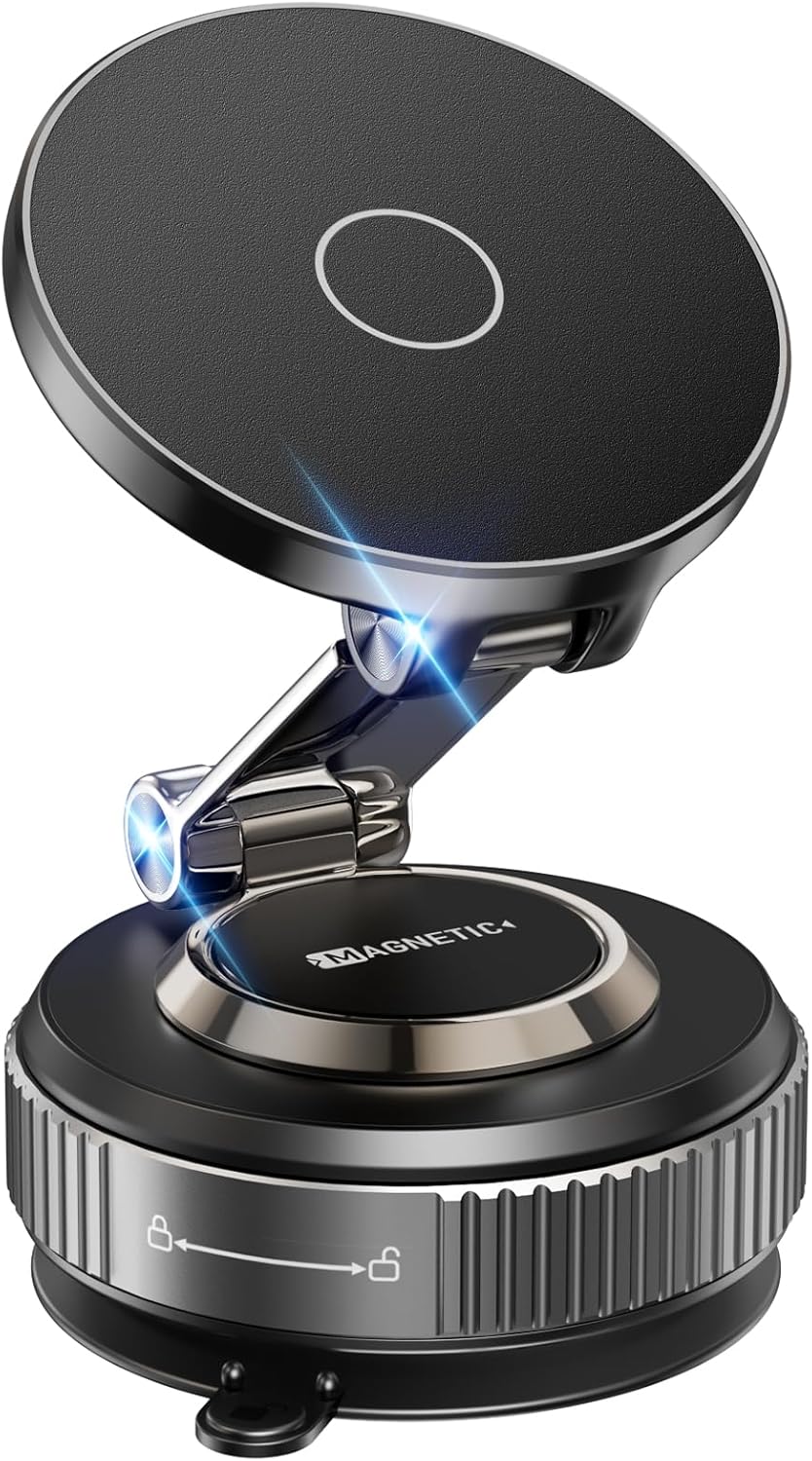 Magnetic Phone Holder for Car 2026 Heavy Duty Model 360° Adjustable Vacuum Suction Car Magsafe Phone Mount Cell Phone Holders for Your Car for iPhone 16 Pro Max 15 14 13 12 Plus (Metal Stand Rotor) Magnetic Phone Holder for Car 2026 Heavy Duty Model 360° Adjustable Vacuum Suction Car Magsafe Phone Mount Cell Phone Holders for Your Car for iPhone 16 Pro Max 15 14 13 12 Plus (Metal Stand Rotor)