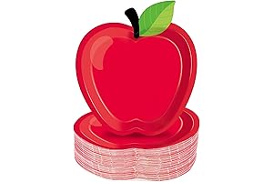 Apple Paper Plates for a Sweet Back-to-School Celebration