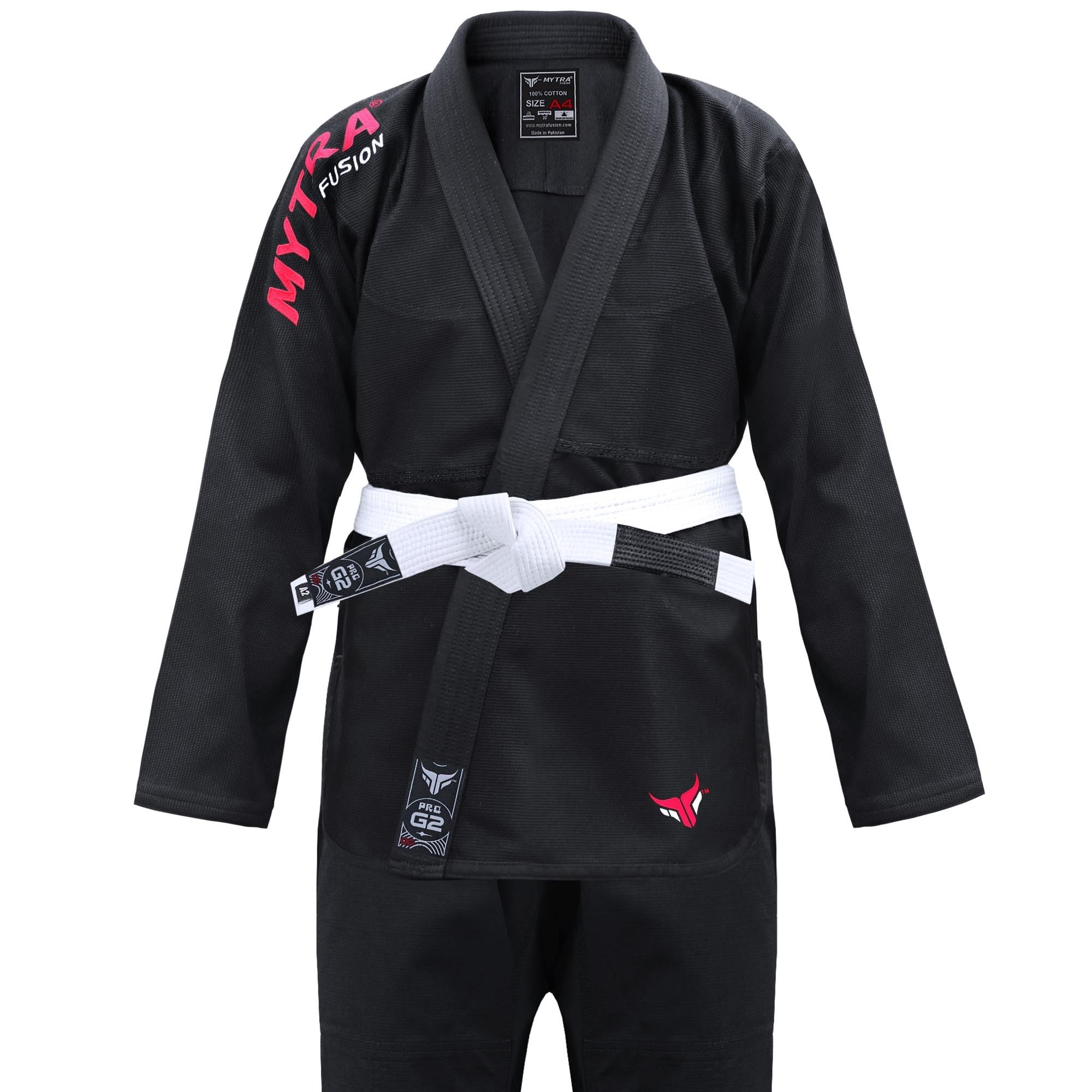 Mytra Fusion Kimono BJJ pour Adultes — Kimono Jiu Jitsu Homme Femme Coutures Renforcées Ceinture Ajustable Jujitsu Brésilien Entraînement Compétition