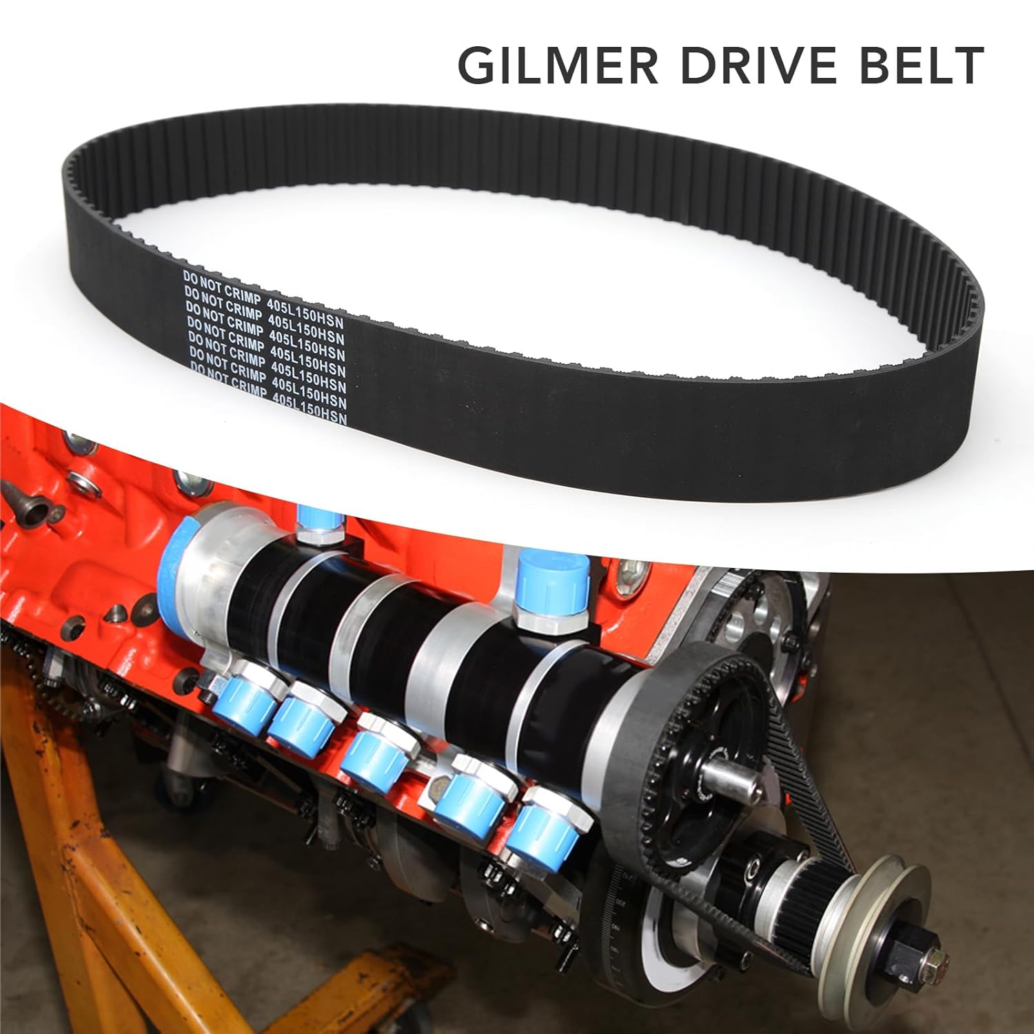 Gilmer Belt, 405L150 Gilmer Drive Belt, AF65 1003 Nylon Gilmer Belt Replacement for Vehicles, 39in Long 1.5in Wide