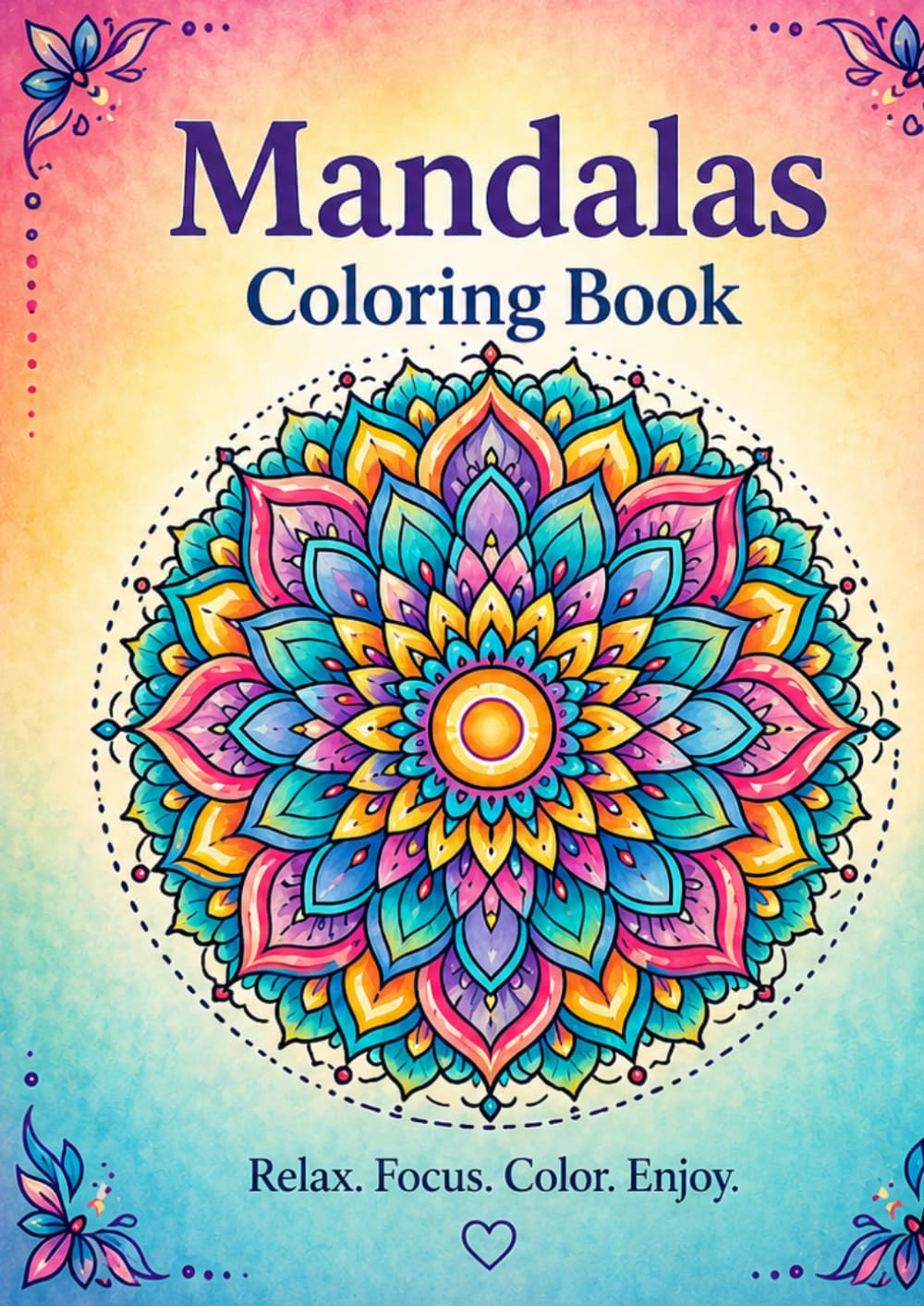 MANDALAS COLORING BOOKS: A Mandalas Coloring with 25 Coloring Page for Kids & Toddlers ages 2-8