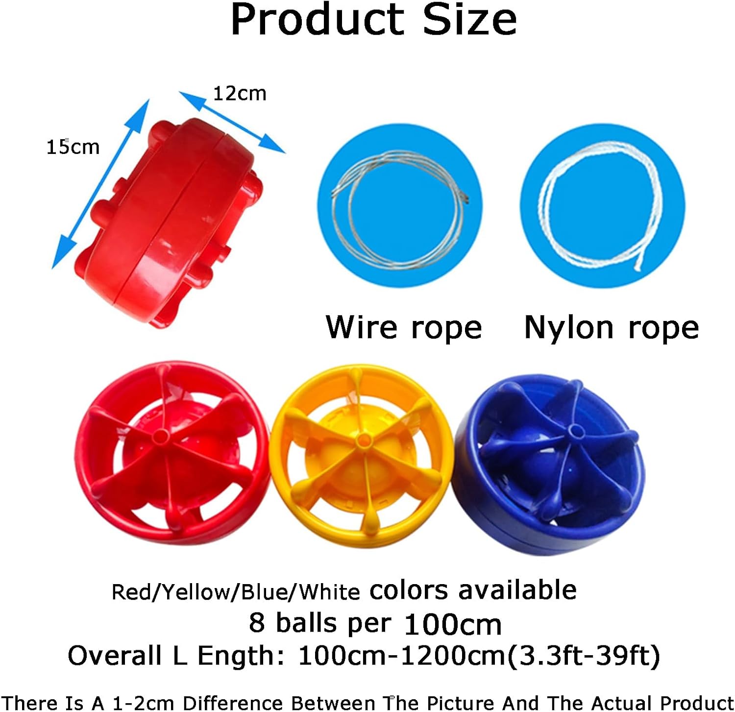 Durable Floating Pool Safety Divider Rope - Essential Safety Accessory for Swimming Pools, Ponds & Backyard - Prevent Accidents & Enhance Poolside Security