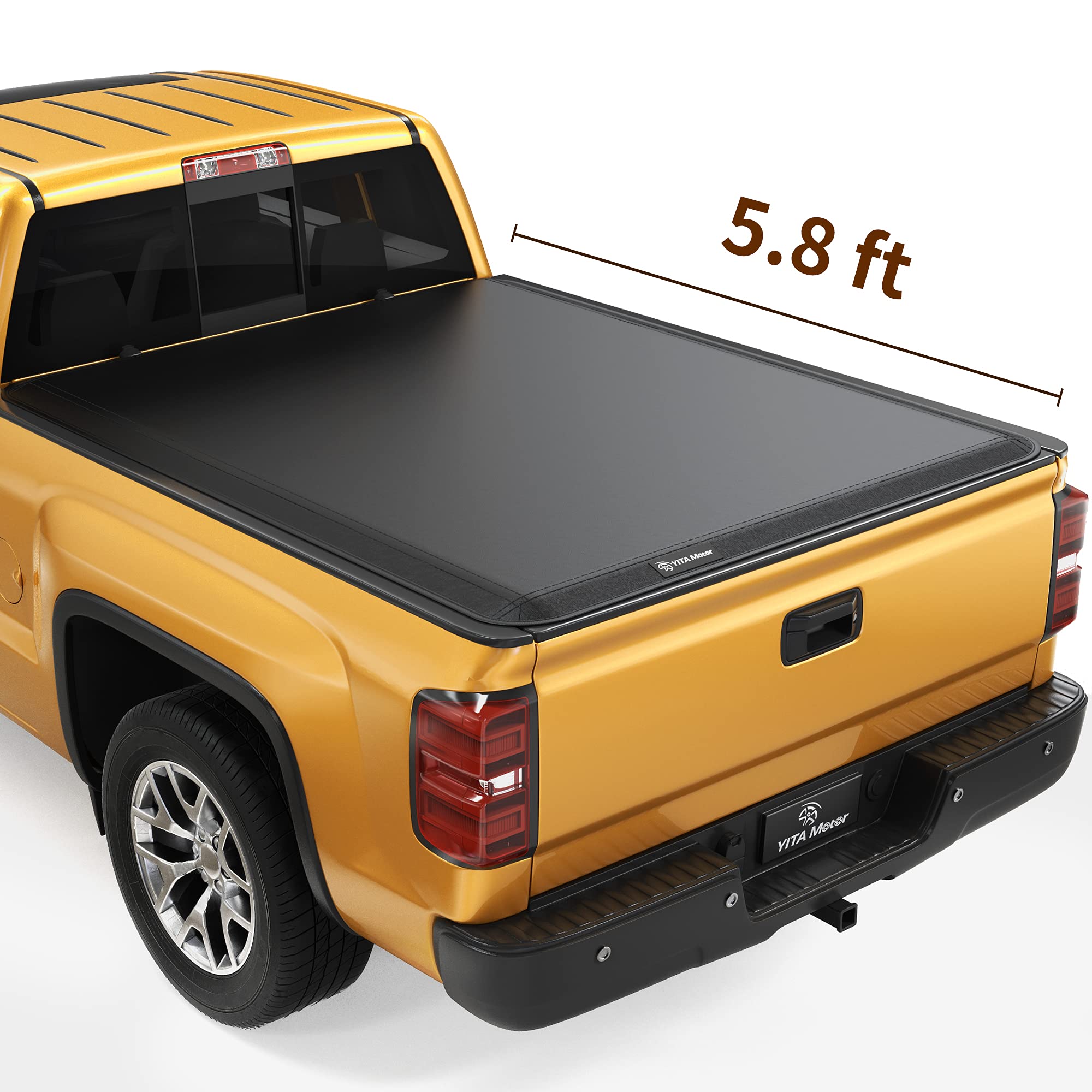 Buy YITAMOTOR Soft Tri Fold Truck Bed Tonneau Cover Compatible with