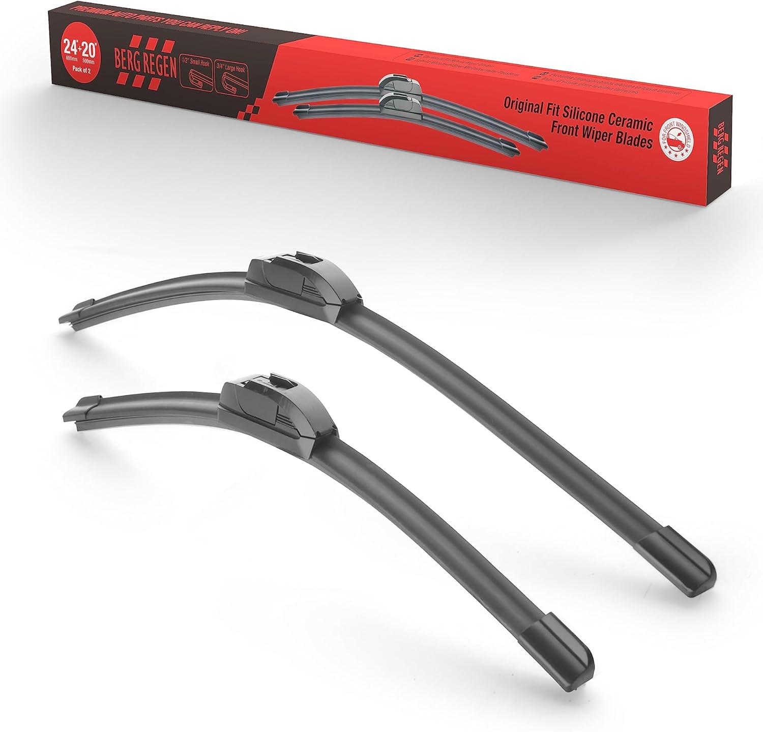 Amazon.com: 24"+20" Silicone Windshield Wiper blades Replacement for ...