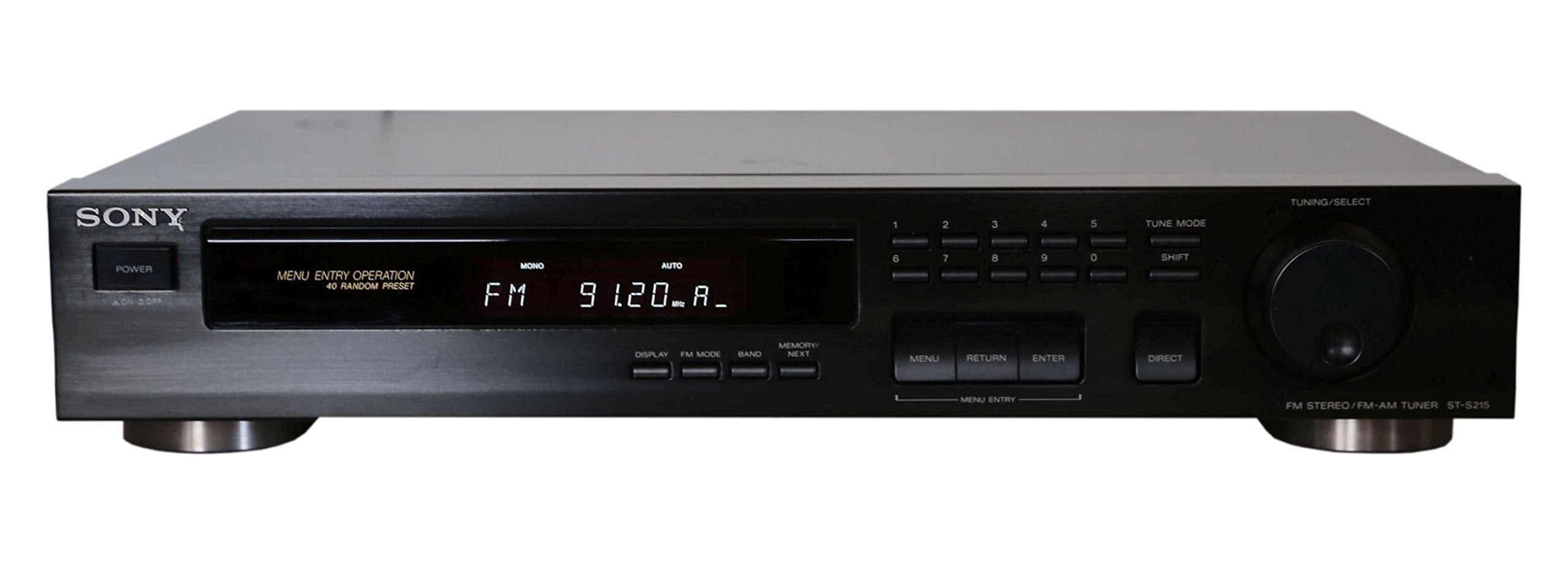Sony kompatibel mit Tuner Sony ST-S 215 Stereo Tuner in schwarz Sony ST-S 215