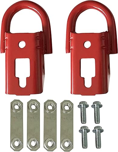 Gancho de remolque para parachoques delantero, color rojo, anillo en D resistente con accesorios de repuesto para Ford F-150 2009 2010 2011 2014