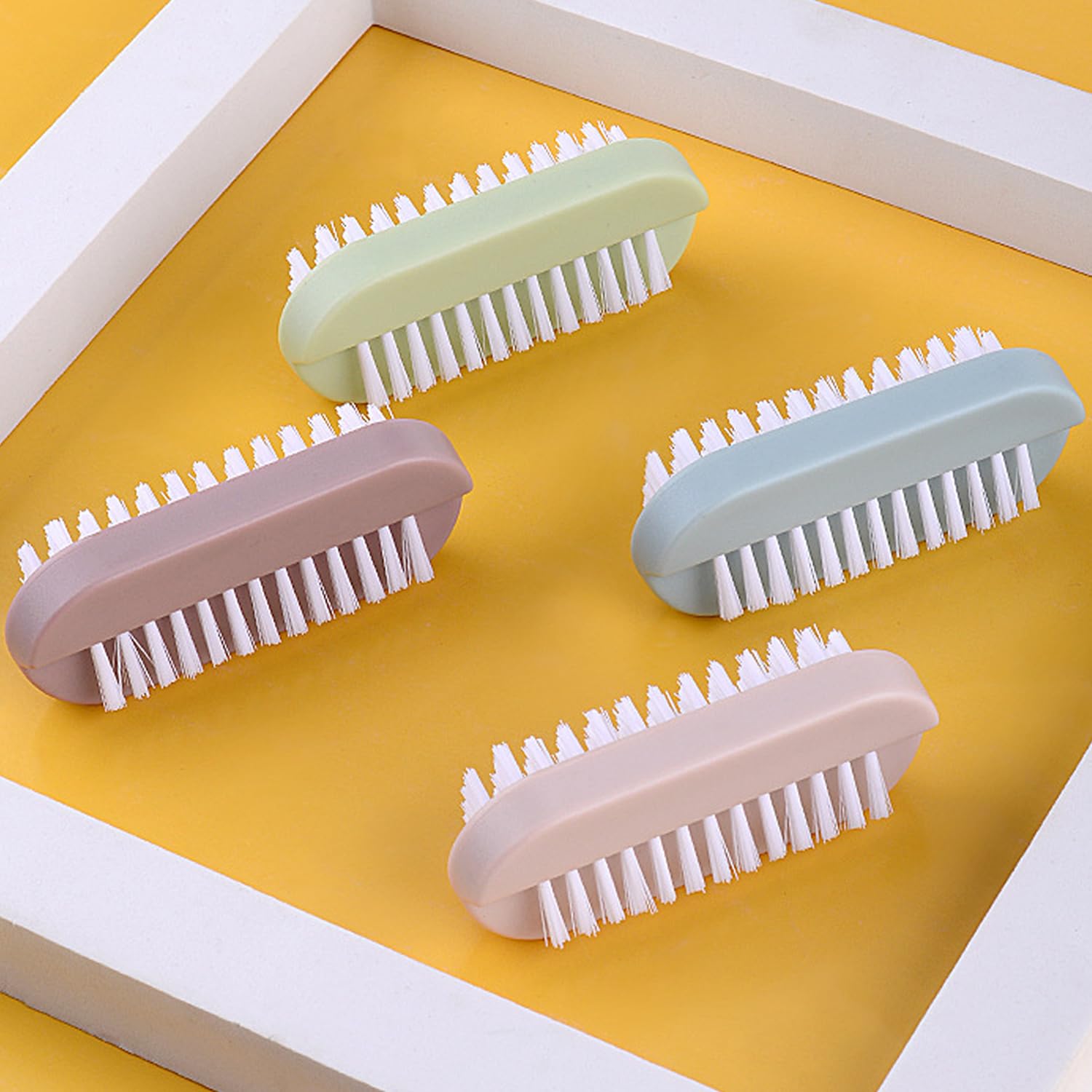 Cepillo de uñas para limpieza de uñas, cepillo de limpieza de uñas, 4 unidades