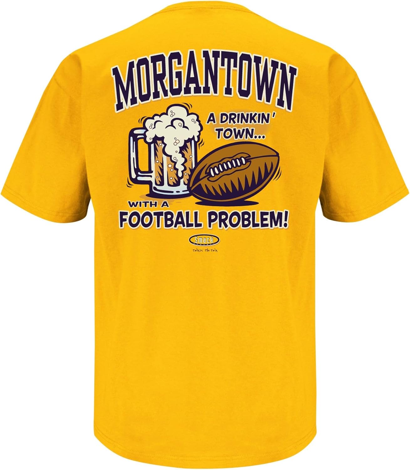 Smack Apparel A Drinking Town with a Football Problem Tシャツ ウェストバージ