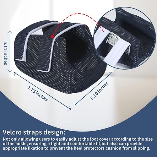 Miniatura 3 de Cojín protector de talón, almohada para los pies, elimina la presión, una almohada de cuña para aliviar la presión de llagas y úlceras