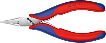 KNIPEX - 35 12 115 Tools - Electronics Pliers With Flat Tips, Multi-Component 3512115, 4.5