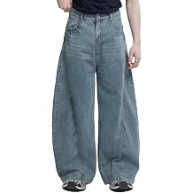 Baggy Barrel Sweatpants Wide Leg Pants for Women Men Y2K Elastic Waist Drawstring Unisex with Pockets