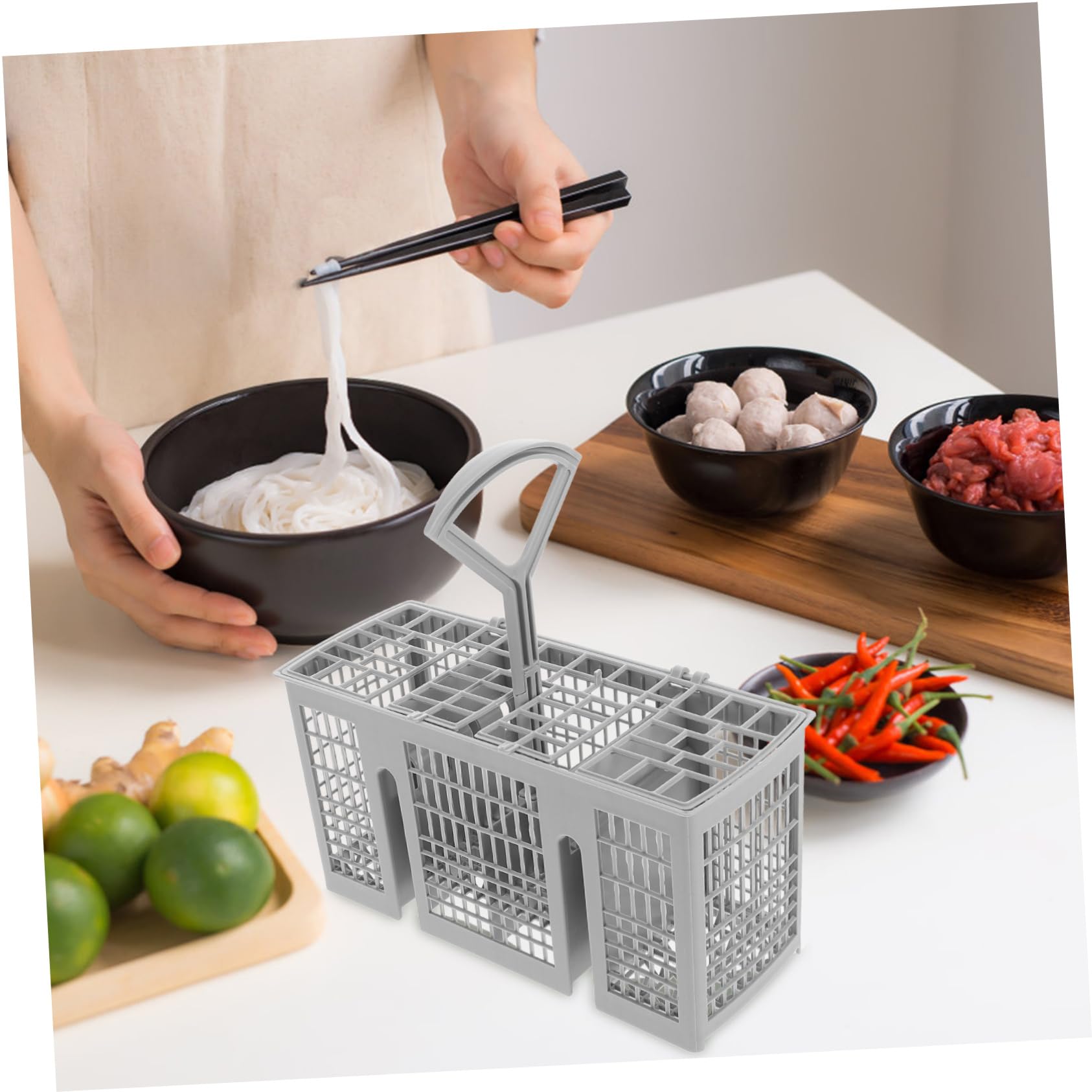 ARTIBETTER 4 Piezas Cesto de cubiertos para lavavajillas cesta cubiertos lavavajillas a de os para soporte para os de rejilla para