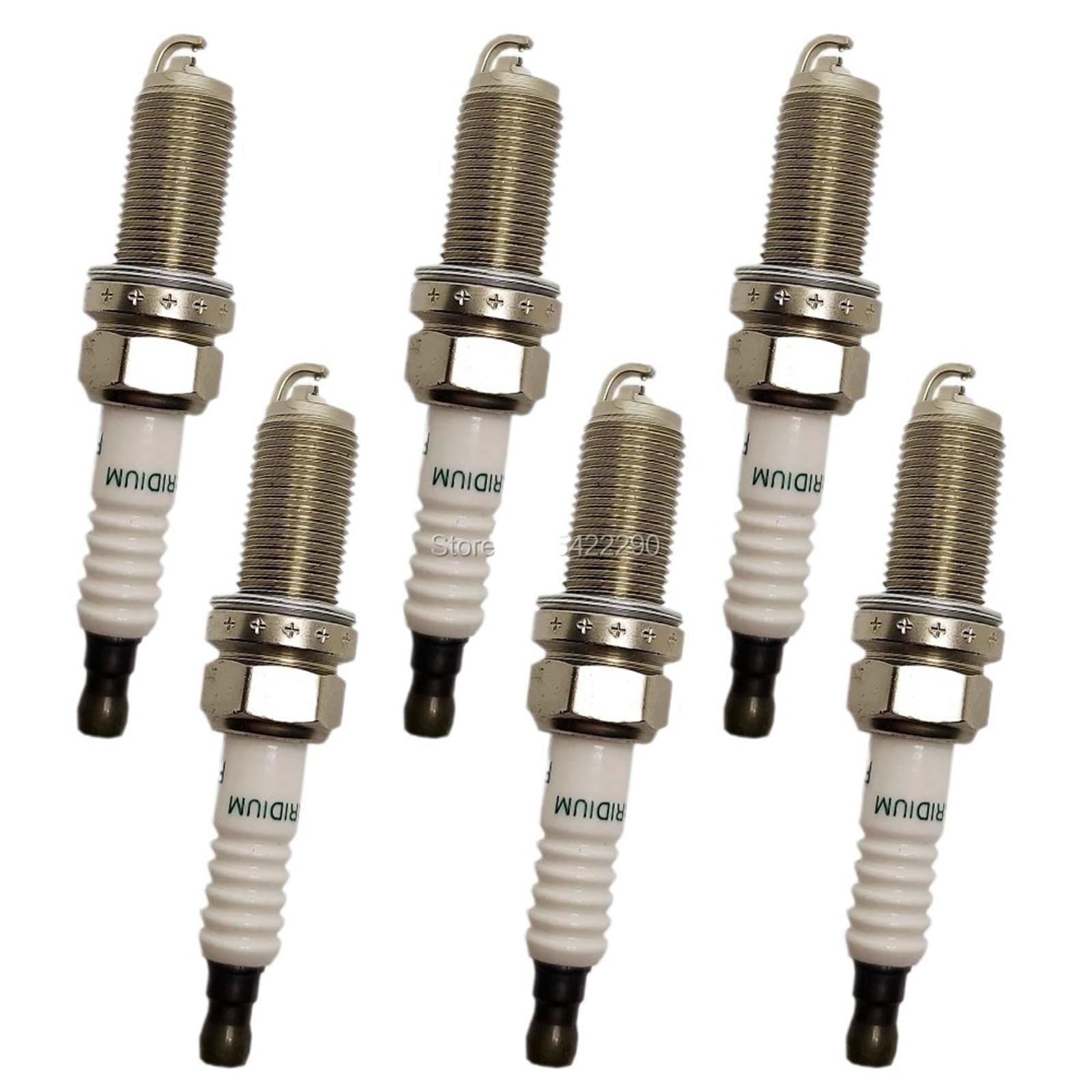 Candela di accensione 4-8 Pezzi Candela di accensione Iridium Long-Life FK20HBR11 3473 Adatta per GS IS LS RC 4GR-FSE 2GR-FSE 3GR-FSE 1UR-FSE 2UR-FSE IKBH20TT (Candela di accensione 6 Pezzi)