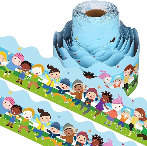 Teling Tablero de anuncios de diversidad de 65.6 pies, borde de diversidad, borde diverso, tablero de anuncios para niños, todos son bienvenidos,