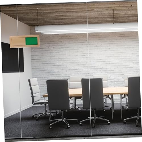 Miniatura 5 de STOBOK 3 unids auto placa en blanco signos ocupados Do & Red Indicador Oficina Scratch Oro o No Habitación Verde Palabras X Ya sea dorado dorado sin