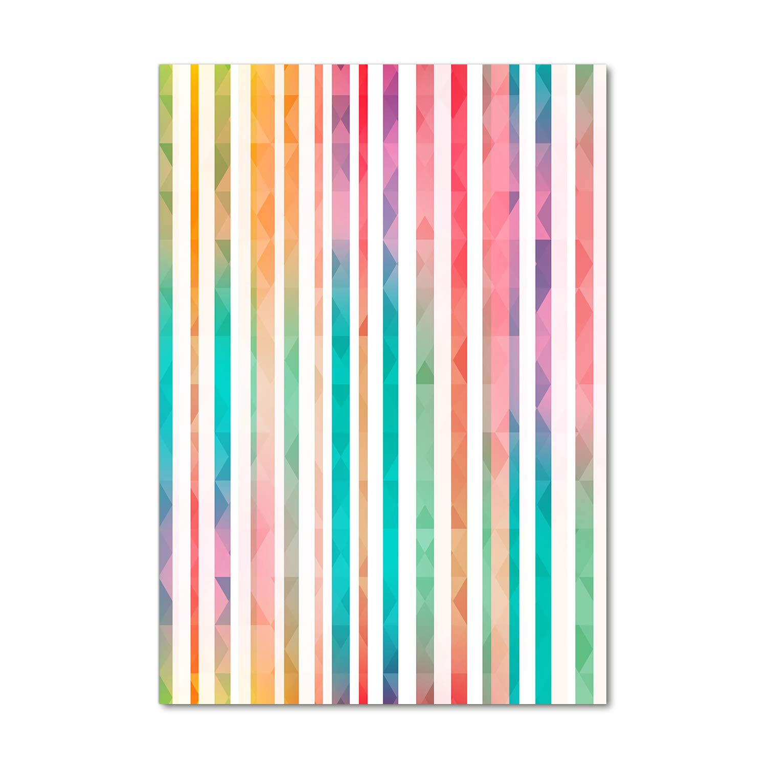 Tableaux pour la mur Tulup en verre acrylique multicolore de format 70x100 cm