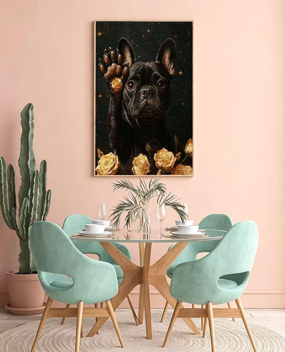 Puzzle 5000 Pezzi Vista Notturna Cane Nero 3D Puzzle per Adulti Impegnativo, Educa Puzzles Artistico, Divertente E Stimolante Puzzles Decorativo per La Famiglia, Regalo e Decorazione Pareti BXHZW61008