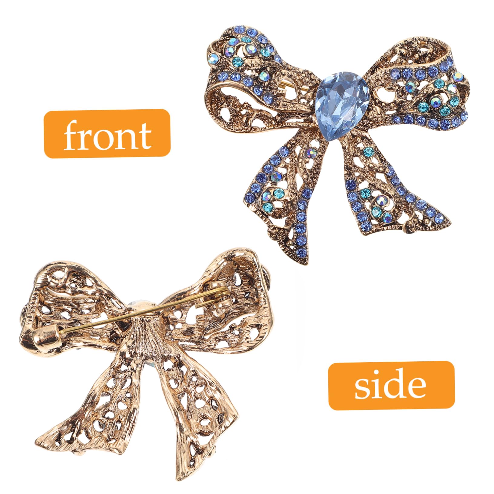 Jewelry Corsage Exquisite Neuheit Emaille Bowknot kreative Revers -Mode -Rückenbrosch -Pins Boutonniere Clips Kleidung Pin Blue Legierung Jewelry
