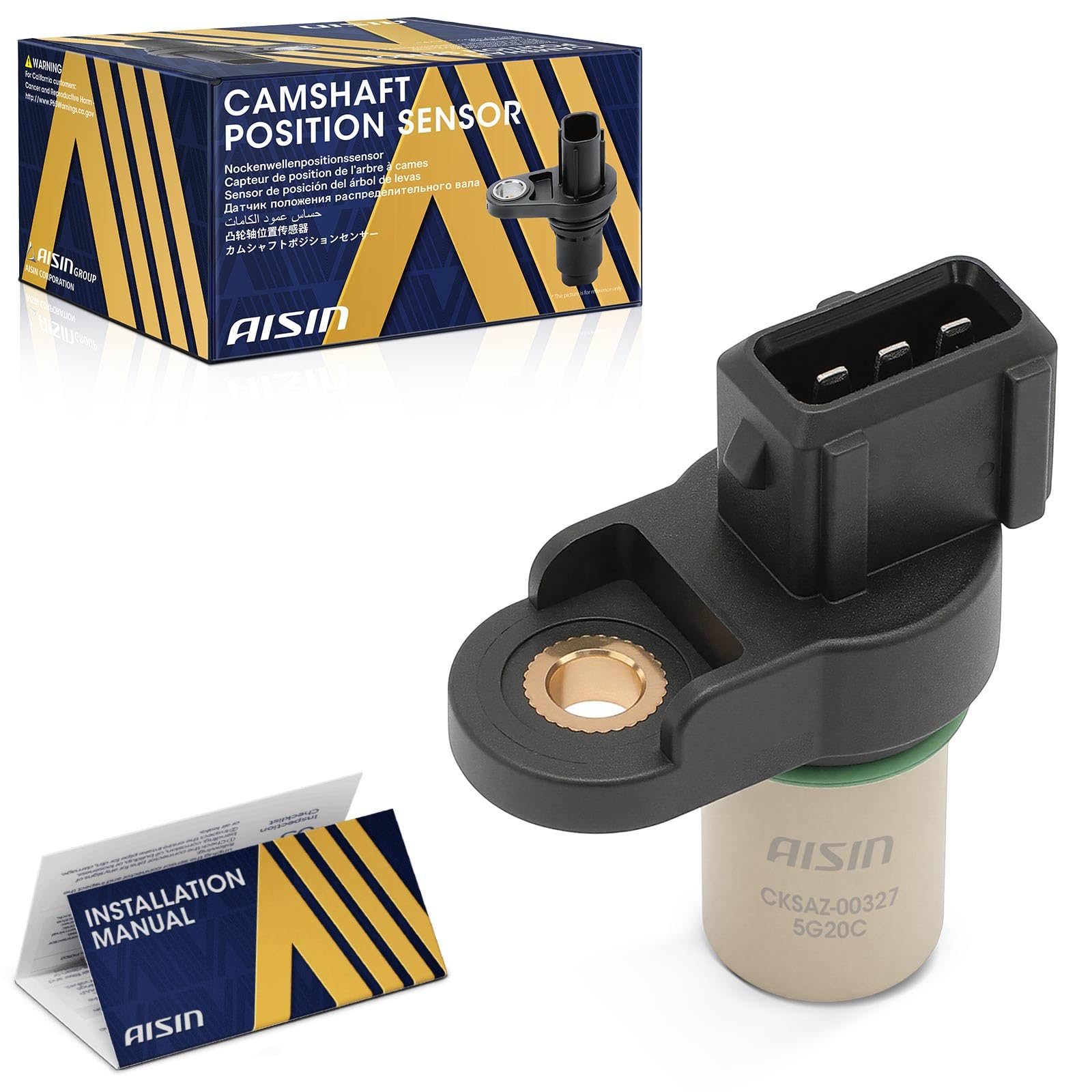 CKSAZ-00327 Engine Camshaft Position Sensor - Compatible with Hyundai Accent 2001-2006, Dodge Verna 2004-2006, Attitude 2009-1.5L 1.6L