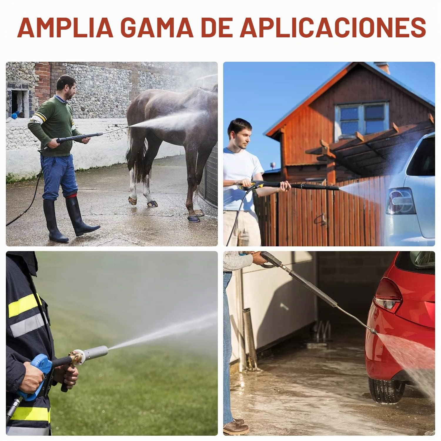 Filtro de Agua para Lavadoras a Presión e Hidrolimpiadora - Manguera de Jardín de 3/4 Pulgadas - Limpiador de Alta Presión para Karcher K2-K7