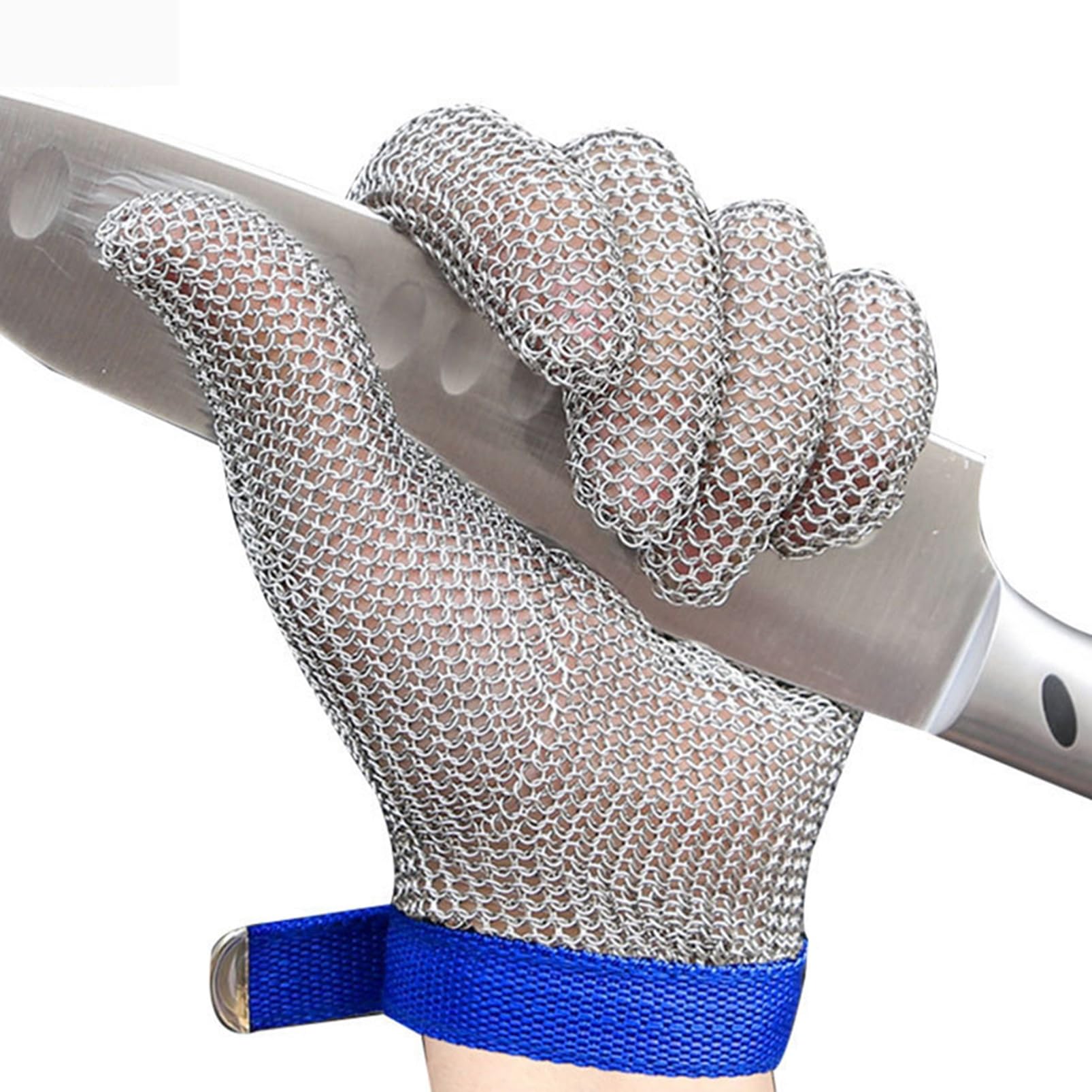 Gant Anti Coupure Lot De 2 Gants De Mandoline Résistants Aux Coupures De Scie De Bureau, Bracelet En Nylon Réglable, Gants Résistants Aux Couteaux For Hommes Et Femmes(XL)