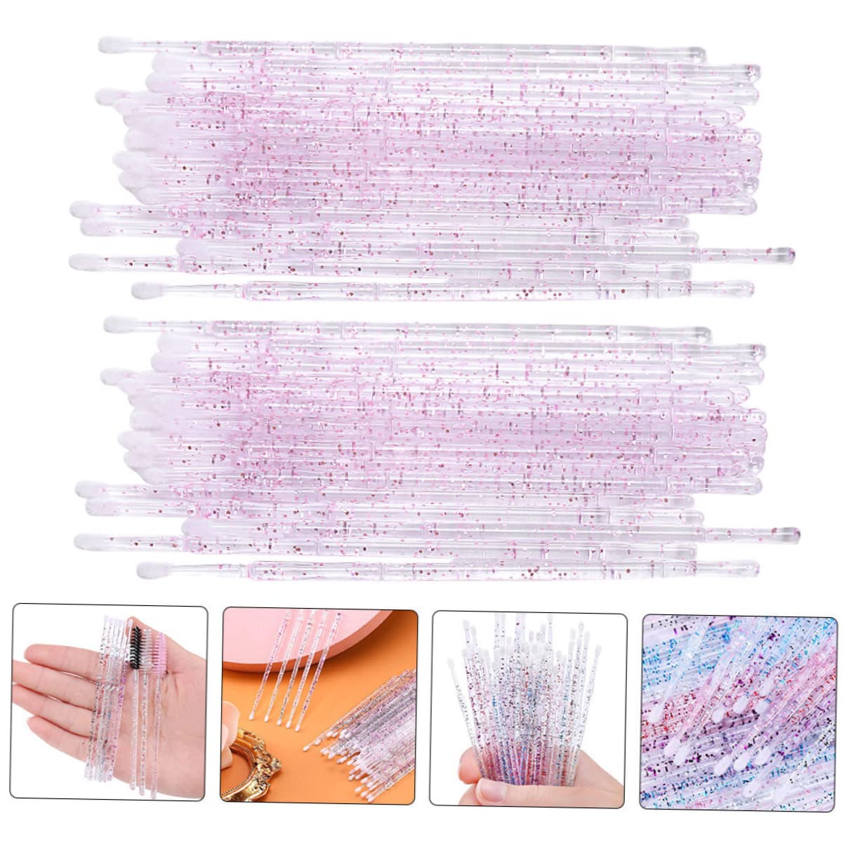 Healeved Multi-Purpose Eyelash Cleaning Tools: 200pcs Disposable Sticks for Lash Extensions Removal