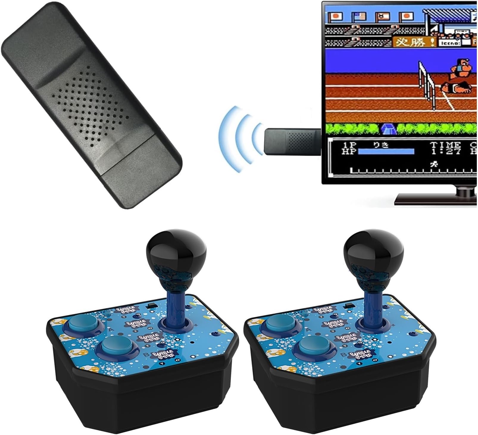 Handheld Game Console, Wireless Video Retro Game Console HDMI Output TV Stick,2 Wireless Joysticks Controllers, Best Gifts Choice for Kids, Children,Adults ( 2 Packs)