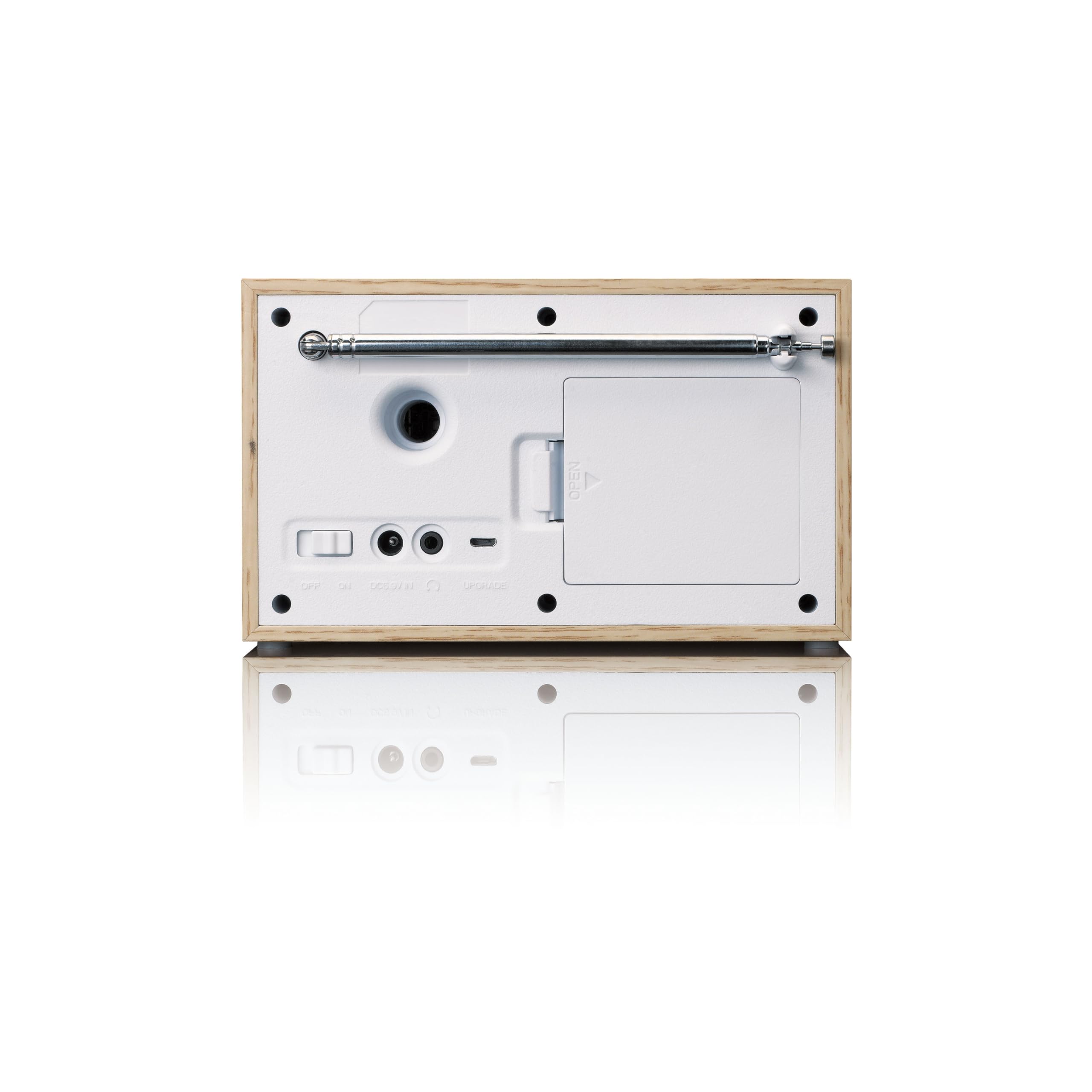 Lenco DAR-017 DAB+ Radio – kompaktes DAB+ Radio mit Bluetooth 5.0 - Senderspeicher - FM Empfänger - 2 Weckzeiten - 3 Watt RMS - 3,5mm AUX - Holz
