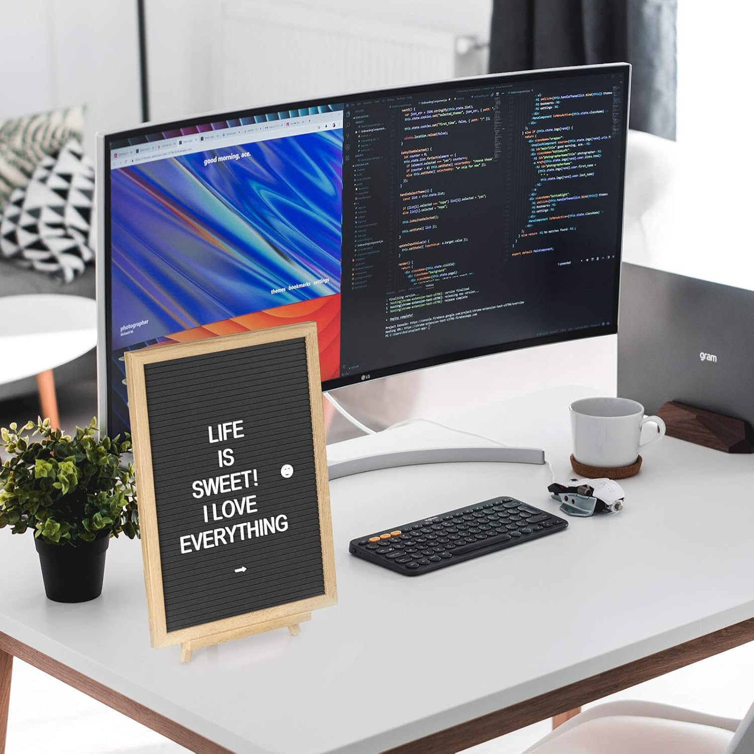 Product Deal KOOV Felt Letter Board with Letters - 12x16 Inches Rustic Wood Frame Precut White Letters, Script Cursive Words, Wood Stand Wall & Tabletop Display Decor (12 x 16 Inches) Black Friday - 70% OFF KOOV Felt Letter Board with Letters - 12x16 Inches Rustic Wood Frame Precut White Letters, Script Cursive Words, Wood Stand Wall & Tabletop Display Decor (12 x 16 Inches)