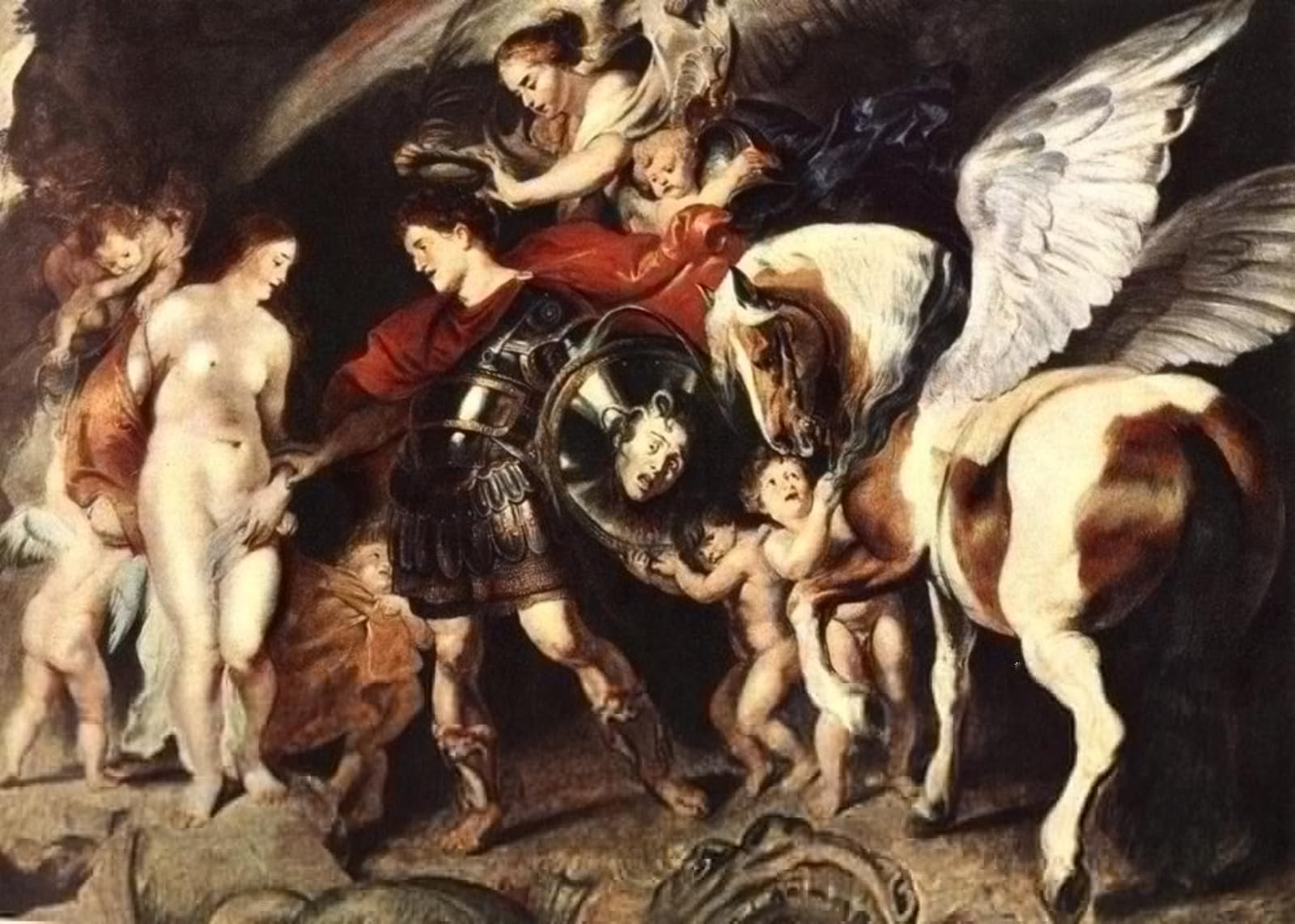 ARTXLXXBN Famous Art Print Poster Vintage Wall Art Perseus and Andromeda by Peter Paul Rubens Canvas Art Poster for Home Decor 60x90cm