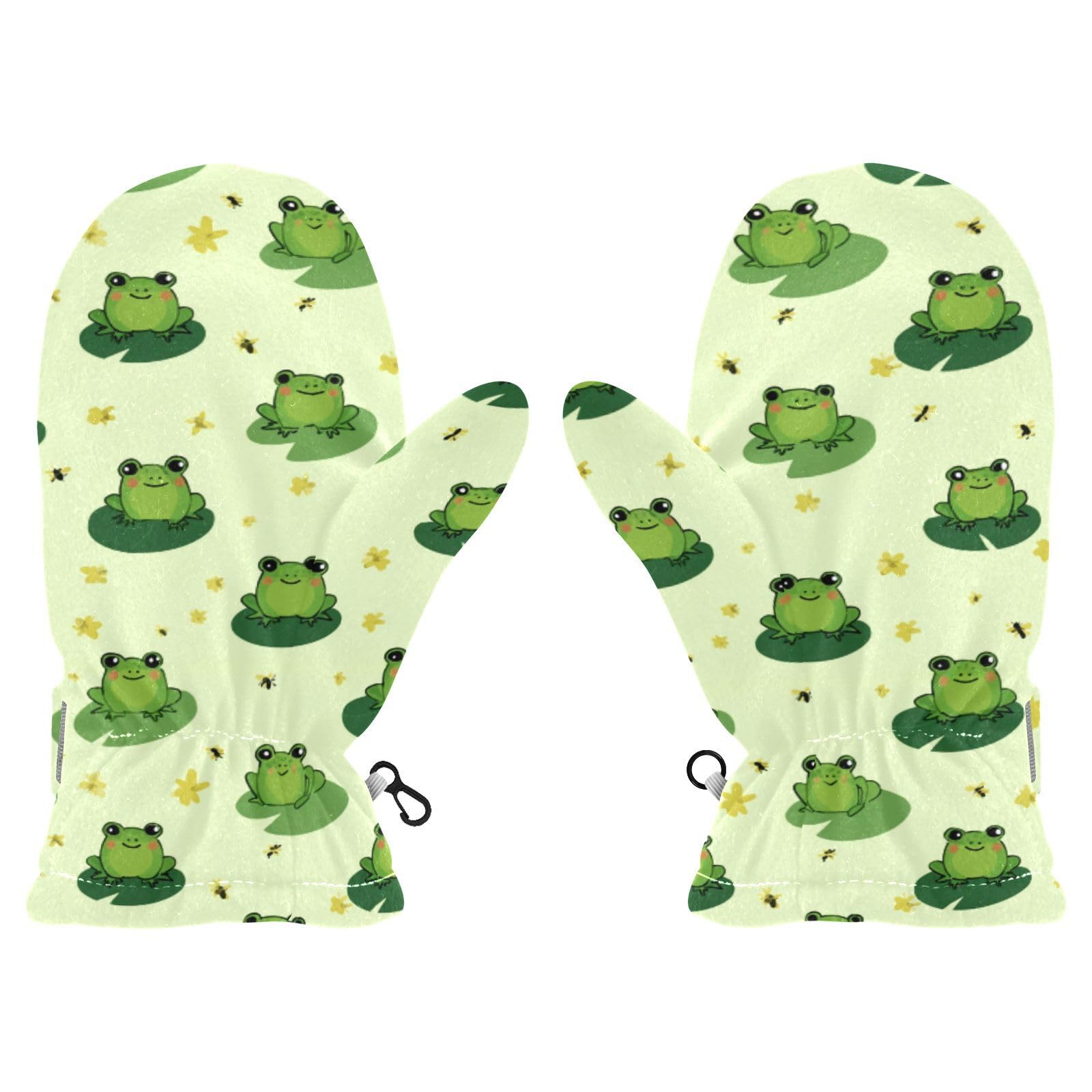 Plaaee Early 1990s Pattern Kids Glove Warm Mitten Winter Favor for Toddler Boys and Girls Children Cold Weather Gloves