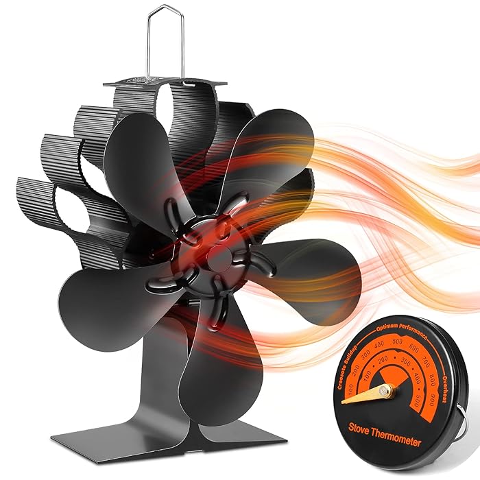 Buy BAISHARK Fireplace Fans,Wood Stove Fan,Eco Stove Fan with