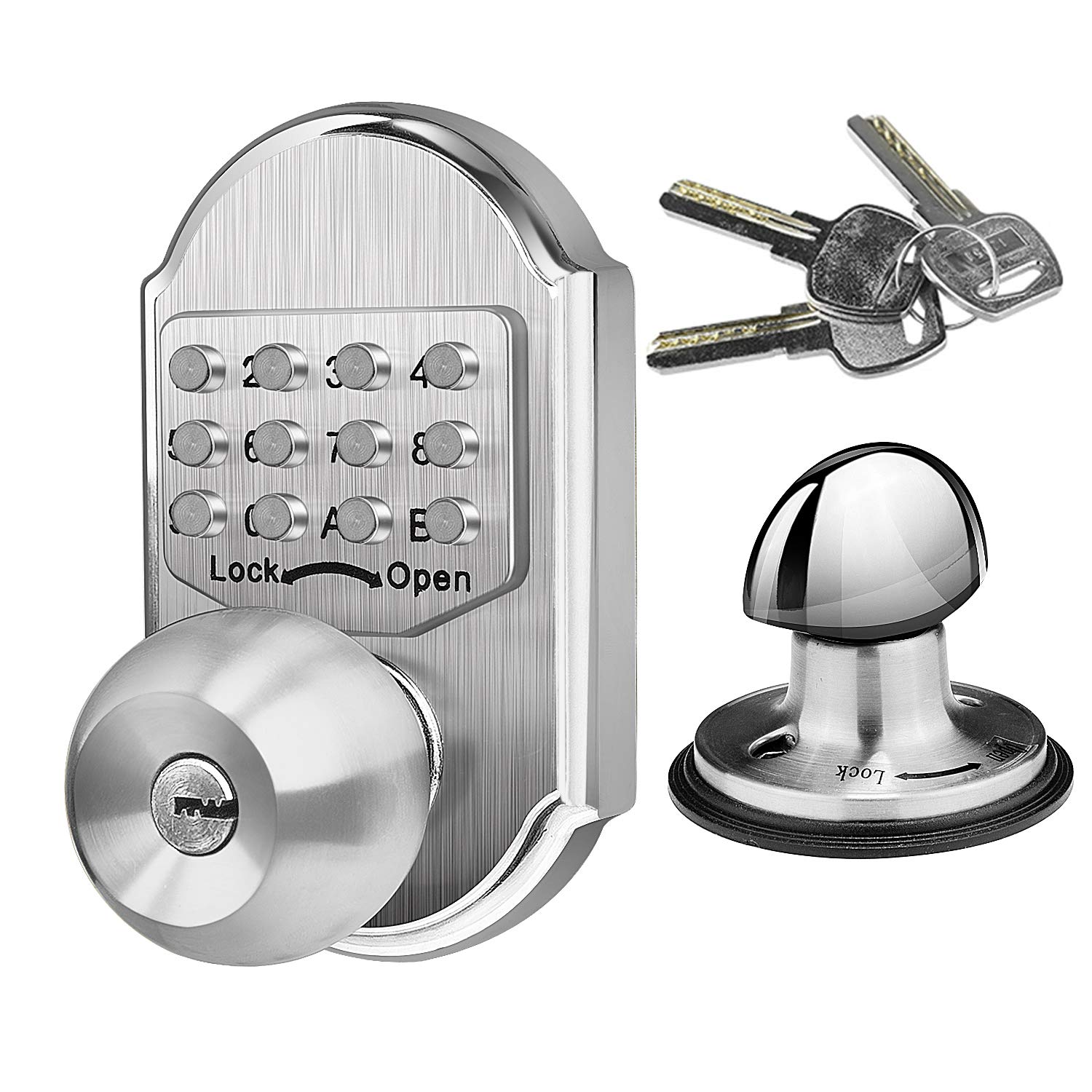 Buy Elemake Deadbolt Door Lock Keyless Entry Door Lock, Keyed Keypad