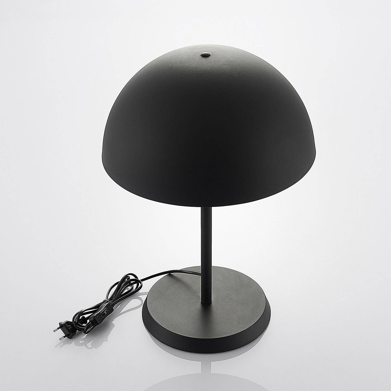 Lindby Tischlampe Idalene (Modern) in Schwarz aus Metall (2 flammig, E27) - Tischleuchte Schreibtischlampe Nachttischlampe Wohnzimmerleuchte