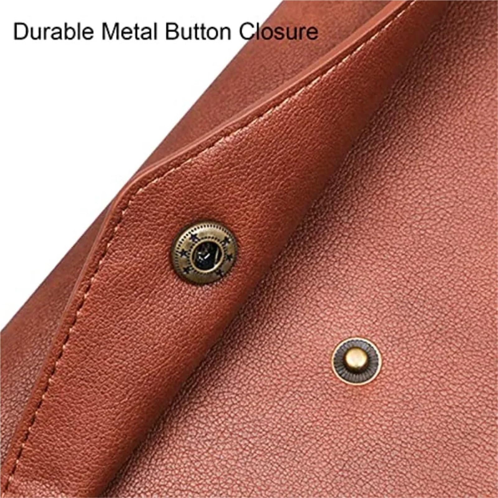 1 pz cartelle di file in pelle PU porta documenti A4 busta portfolio impermeabile archivio organizer Per Archiviazione Documenti(Brown)
